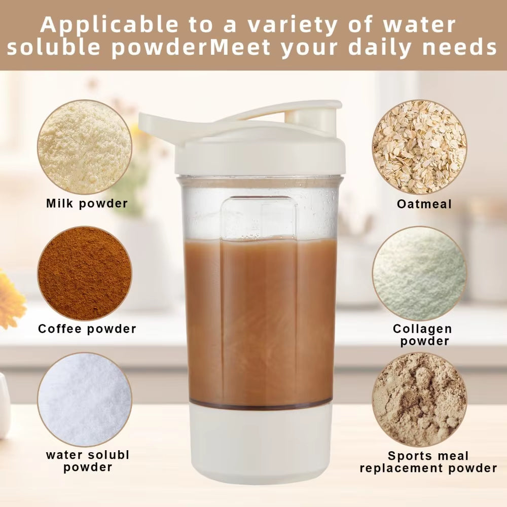 Electric Self Stirring Mug, Protein Powder Milkshake Shaker Bottle ,USB Charging Shaker Cup with Scale 15 Oz Water Cup, BPA Free