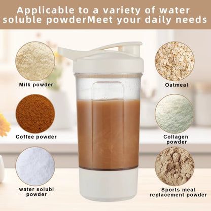 Electric Self Stirring Mug, Protein Powder Milkshake Shaker Bottle ,USB Charging Shaker Cup with Scale 15 Oz Water Cup, BPA Free